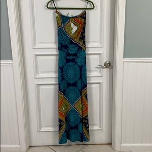 Boho strapless maxi dress